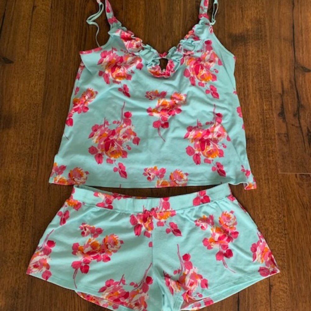 Betsey Johnson pajama set shorts size Medium